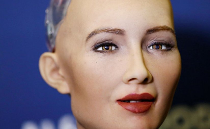 Encuentro de Will Smith con el robot&nbsp;Sophia